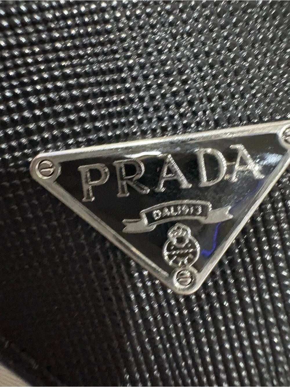 Prada Black Saffiano Logo Accessory Box